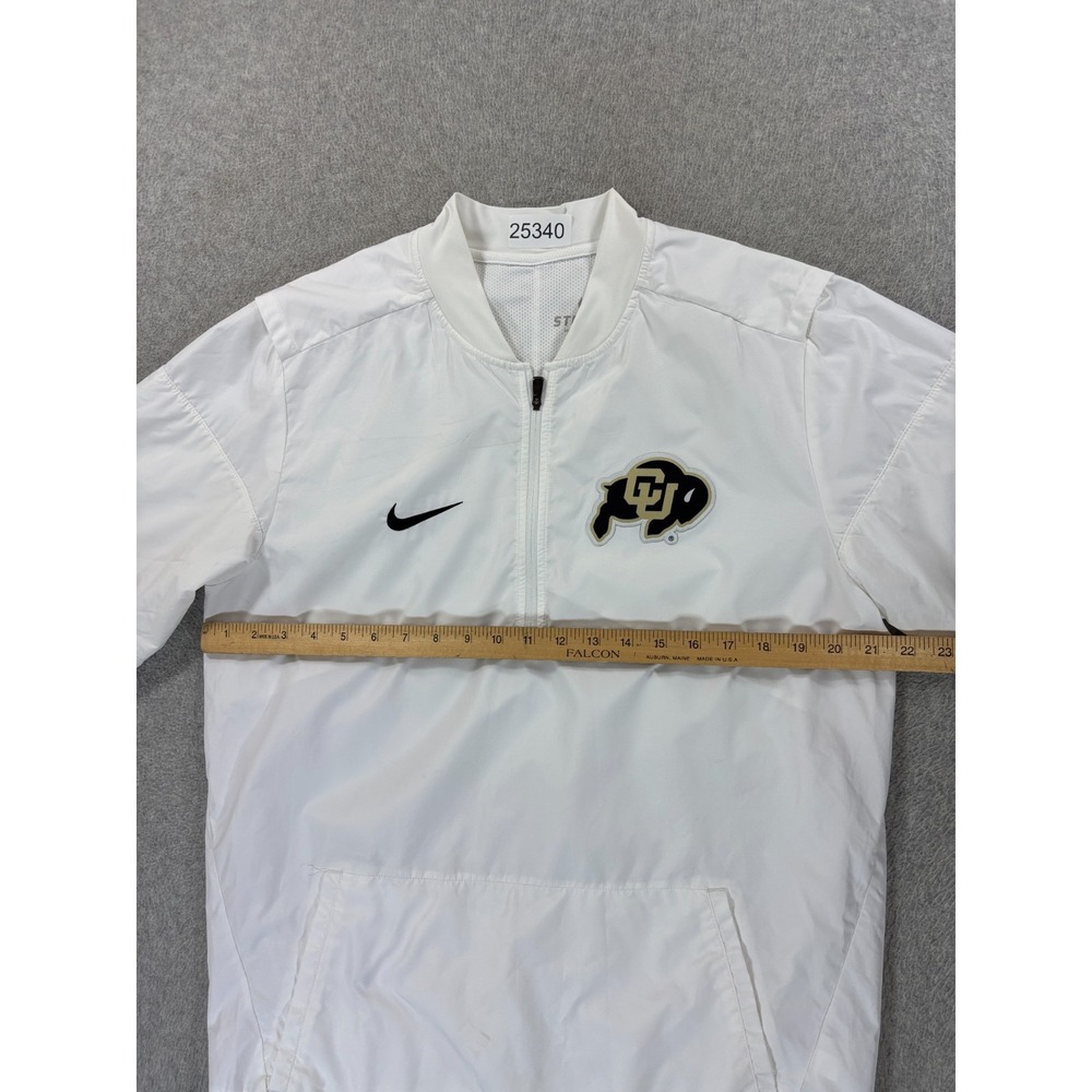 Colorado Buffalos Nike Storm Fit Sideline Pullover Jacket (Men's Medium) White - Picture 7 of 12